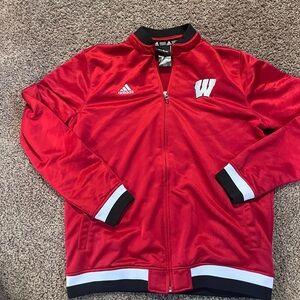 Adidas Red Kids Bomber Jacket